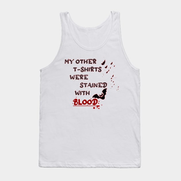 Blood stained Tank Top by Darkwolf099_Designs